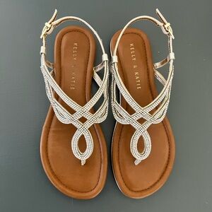 Rhinestone sandals by Kelly & Katie